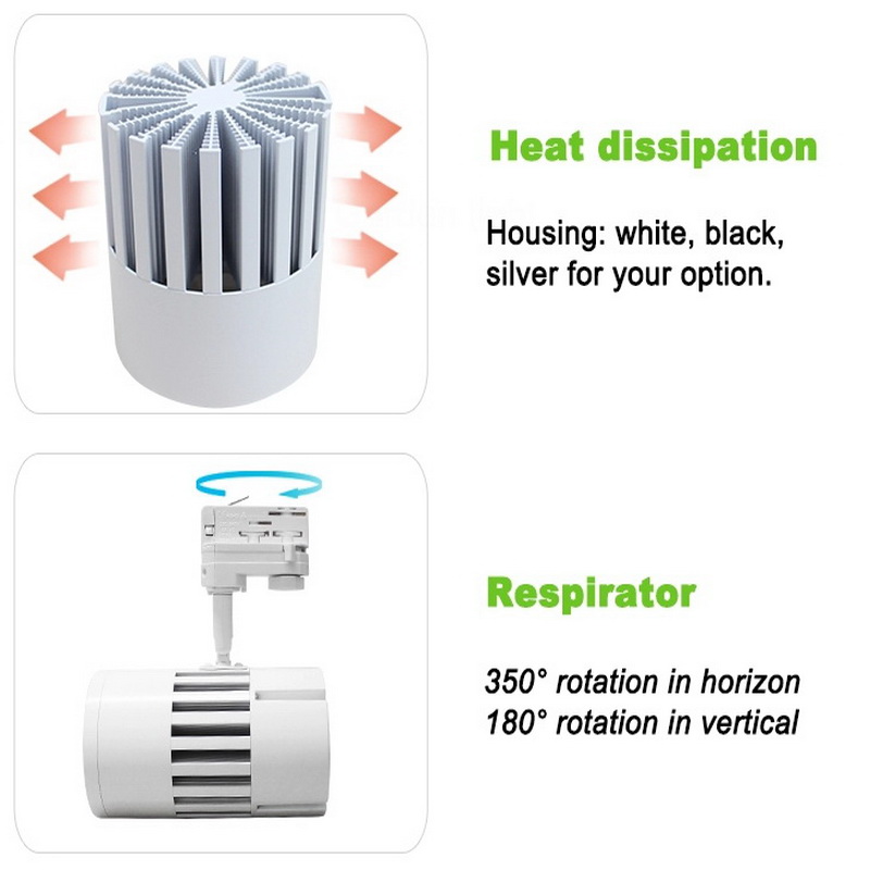 2 3 4 fire adaptor 20 w 30w 40w 50w magnetică a condus locul cob urma lumina