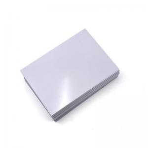 silicon alb rezistente la căldură, folie de plastic de format a4 hârtie pentru fabricarea pet cartea de identitate.