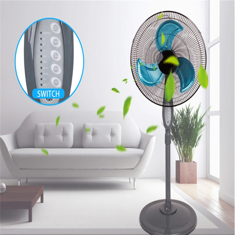 Telecomandă 16inch ventilator pedestal din metal cu ventilator de ventilație cu temporizator