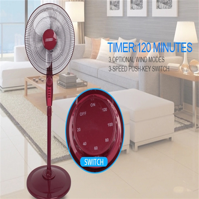 Dongguan Fabrica de 16 inch Cooper Motor Air Cooler ventilator 2 oră Timer ventilator permanent cu cel mai bun preț