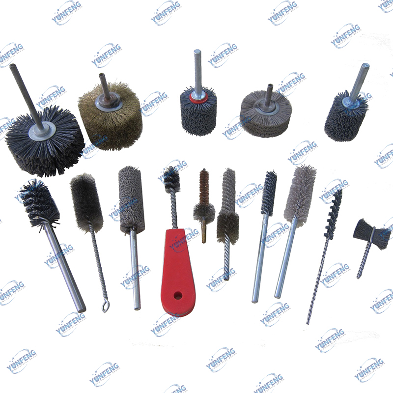 Pensule de perii industriale abrazive personalizate Perii de țevi perforate Perii de sârmă răsucite Pensulă din aluminiu pentru ștergere pentru curățare