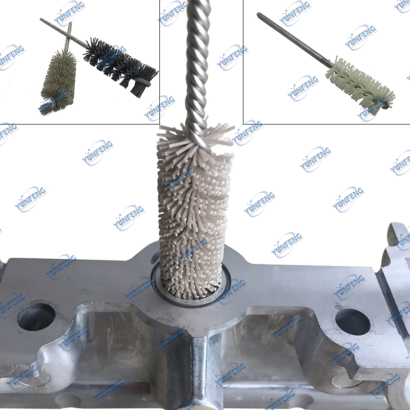 Pensule de perii industriale abrazive personalizate Perii de țevi perforate Perii de sârmă răsucite Pensulă din aluminiu pentru ștergere pentru curățare