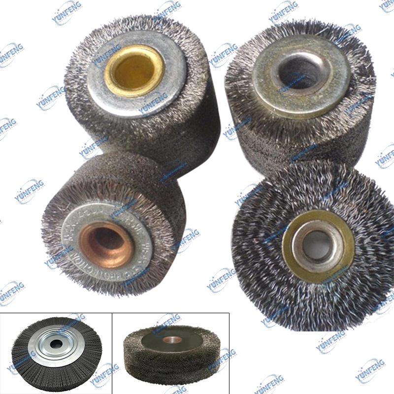 Perie industrială particularizată Perie rotativă din sârmă cu șuruburi perie Perie de rolă pentru șlefuirea șlefuirii