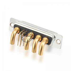unghi drept de mare putere mascul 9w4 d-sub conector pentru PCB