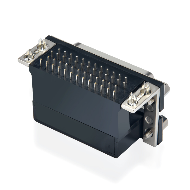 d sub 25 de pini conector dublu port drept unghi PCB montare de sex feminin la feminin