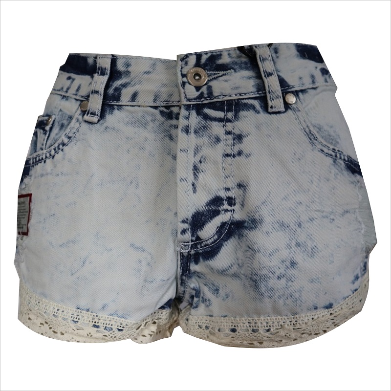 femeile de moda dantelă hem Jean scurt WS1014