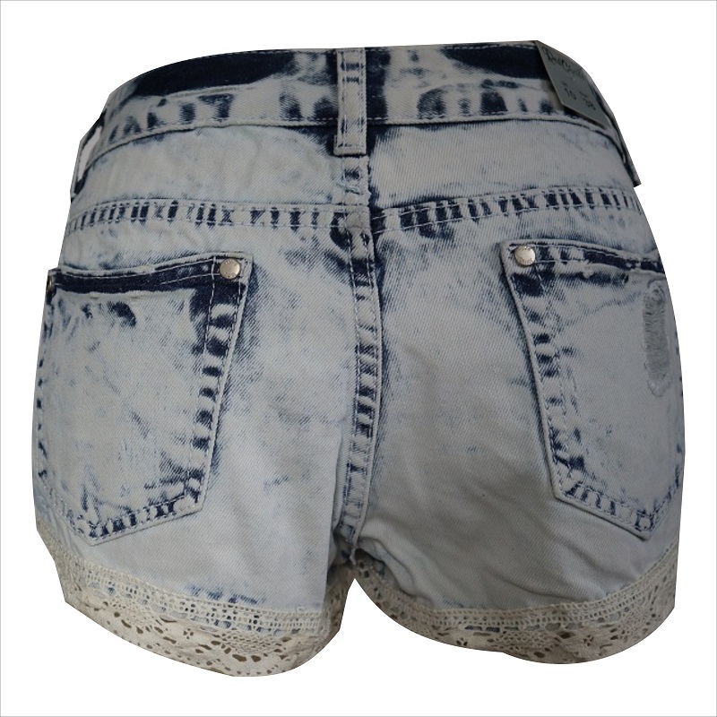 femeile de moda dantelă hem Jean scurt WS1014