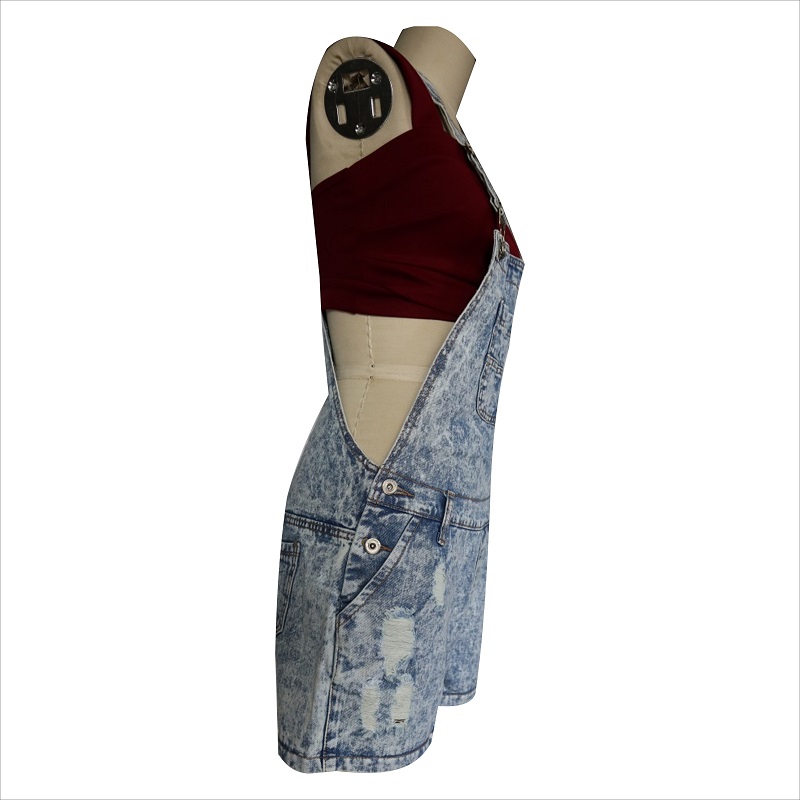 moda spălare de acid rip dungaree WS1015