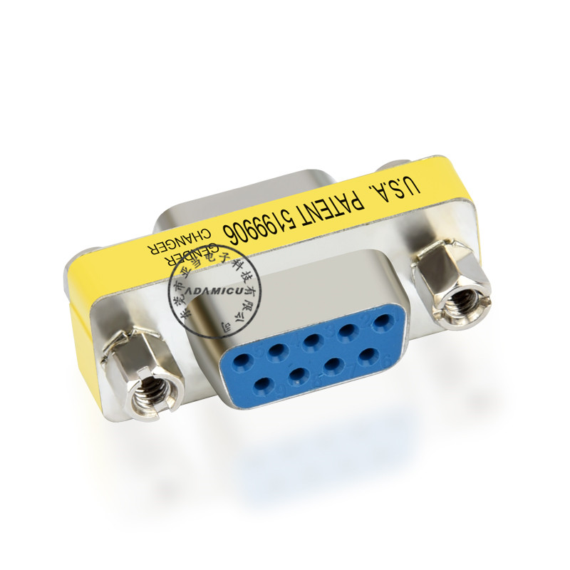 9 pin d sub feminin seria rs232 adaptor de schimbare a sexului