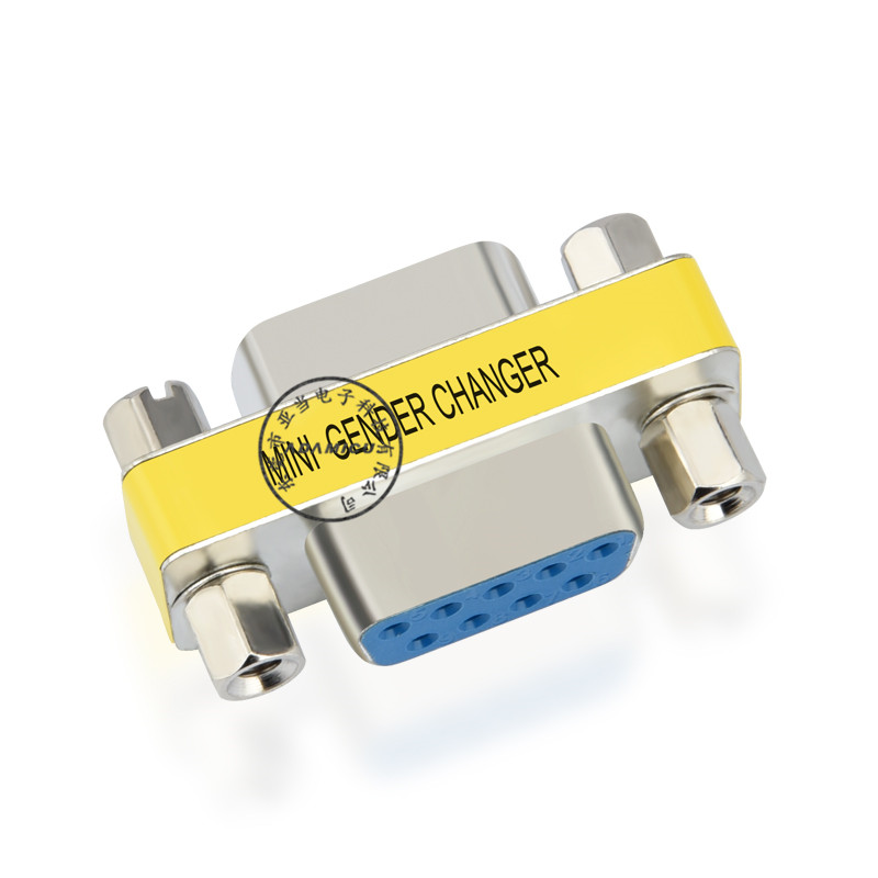 9 pin d sub feminin seria rs232 adaptor de schimbare a sexului
