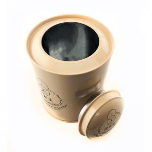Cutie rotundă pentru ceai rotund, etanșă, cu capac dublu