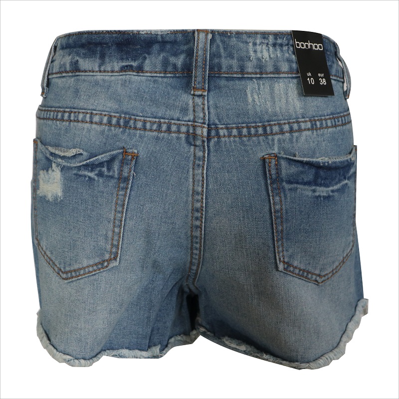 patch broderie jeans scurte WS10119