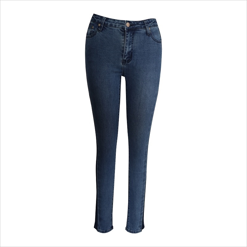 moda contrast spălare blugi skinny WS10122