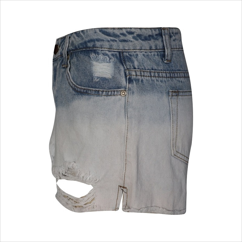 de moda dipdye jean rip scurt WS101123