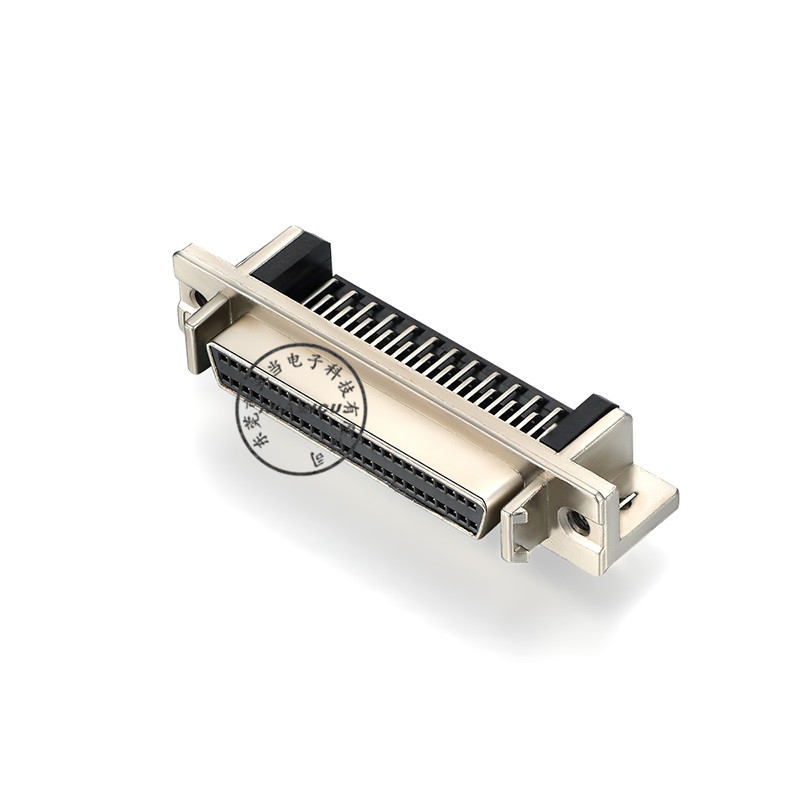 Fabrica en-gros SCSI 50 PIN DB conector feminin aliaj de zinc unghi drept