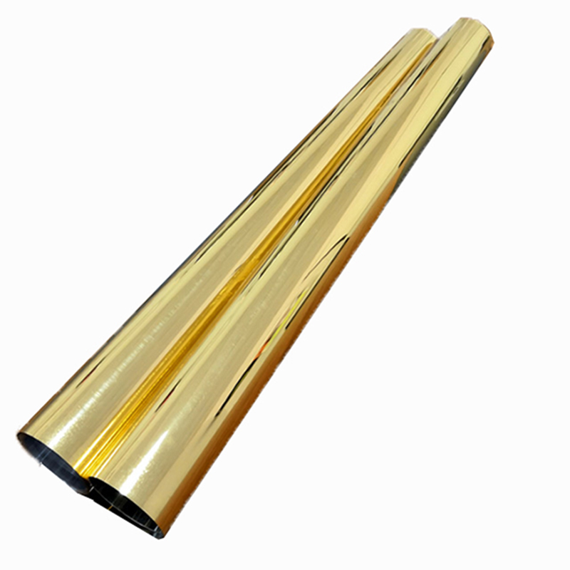 120 de microni Mylar Film de înaltă lucioasă Gold Metallized PET Film Rolls pentru termoformare