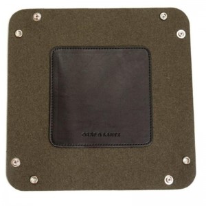 Tavă pentru vase din piele