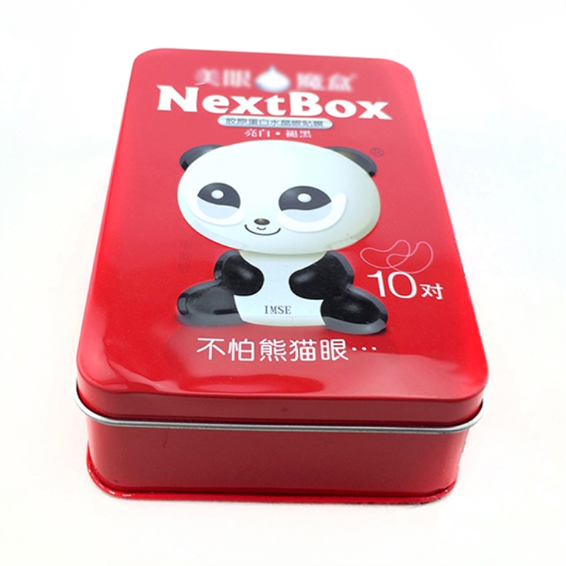 Personalizate imprimate dreptunghiulare patch-uri ambalaj cutie, caseta cosmetice staniu