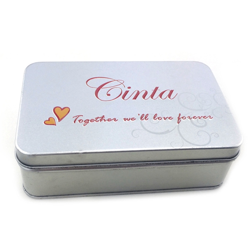 Vopsea de argint personalizată din argint personalizată dreptunghiulară, cu logo-ul embosat