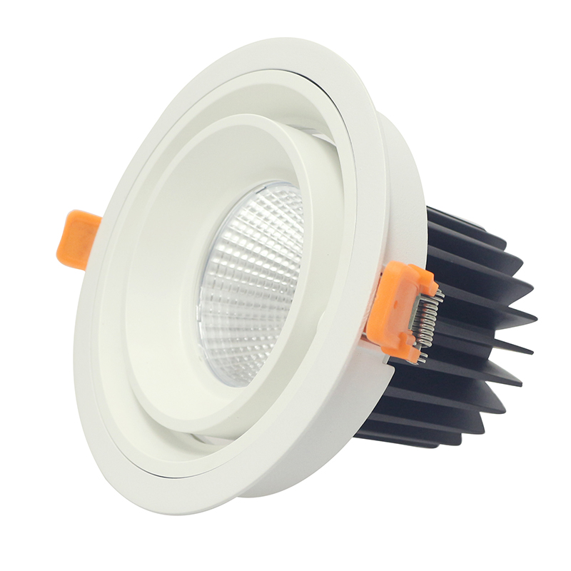 Lămpi de lăcuire cu LED-uri de formă rotundă și pătrată COB 20W 30W încastrat în lumină a condus lumina de montare ceilling