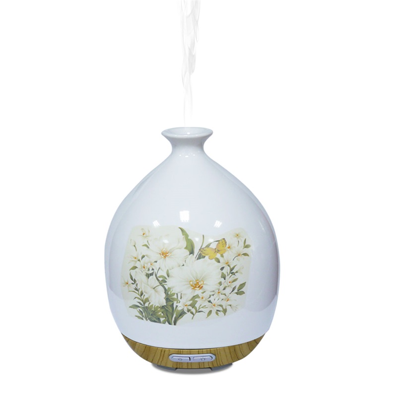 130ml Electric aer proaspăt tradițional de frumusețe ceramică floare aroma difuzor