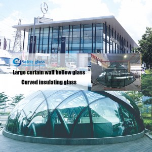 Sticla de sticlă izolantă din sticlă de înaltă calitate este acoperită cu aur de 24 de kilometri și alte culori, precum și geam termoizolant flexibil