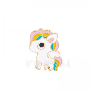 personalizat de desene animate metalic ecuson de aliaj de zinc din mai multe culori vopsea garnitură sigiliu topire turnare broșă placat cu aur