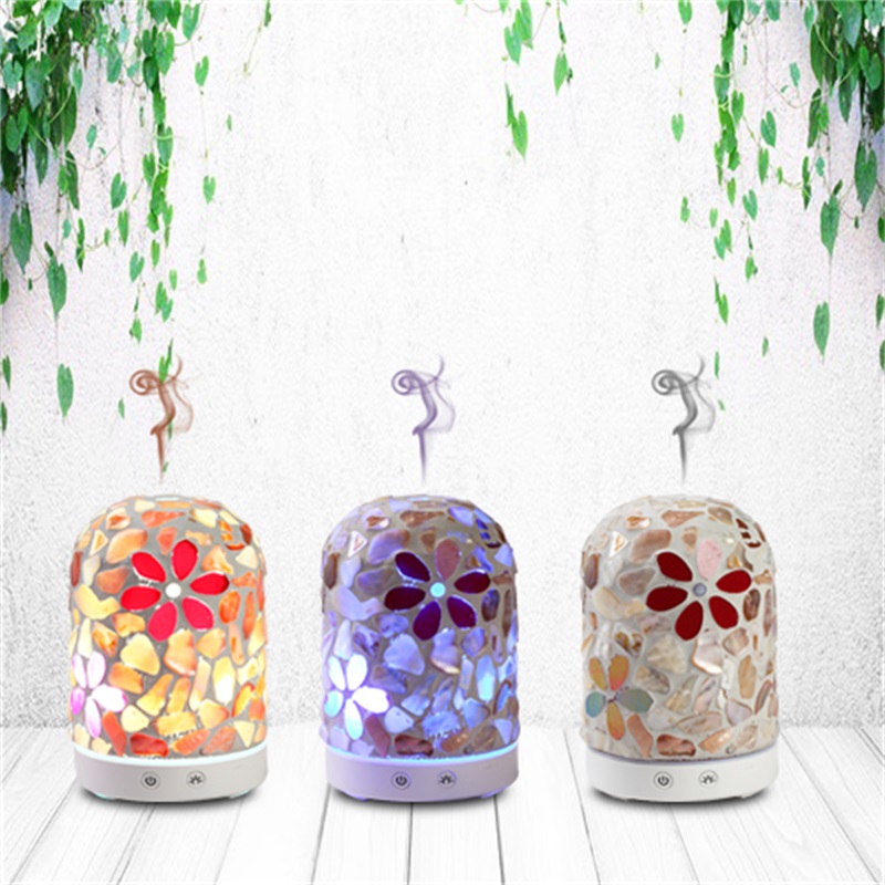 Idee nouă de produs 2018 difuzor de ulei aromă de sticlă mozaic