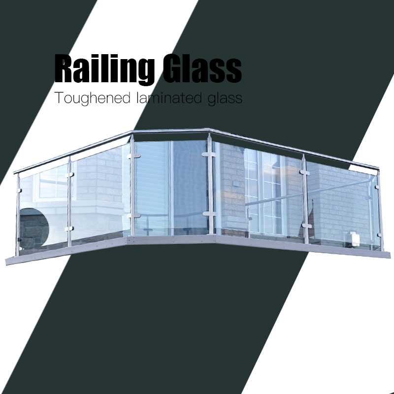 Prețul fabricii din China de 8,76mm / 10,76mm / 12,76mm laminat temperat balustrade sticlă mată