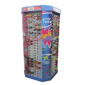 Ecranul personalizat pentru afișarea rafturilor / suportul de podea / afișajul pentru hârtie cu afișaj din carton