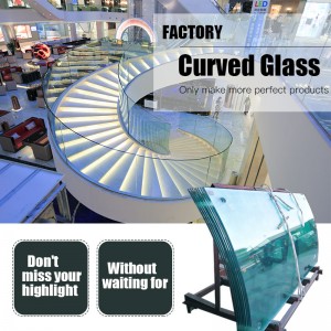 Siguranță Curbată curbată din sticlă securizată laminată din Bent Tempered