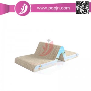 Pălărie de zgârietură pentru animale de companie carton ondulat de carton pătat / pisică de zgârieturi de pisică care înconjoară catnip