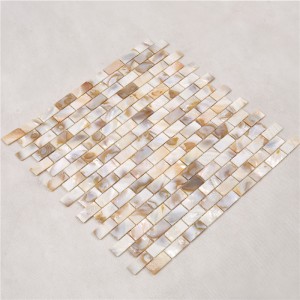 Decor naturale galben Mama de Pearl Mosaic Placi pentru Backsplash