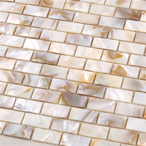 Decor naturale galben Mama de Pearl Mosaic Placi pentru Backsplash