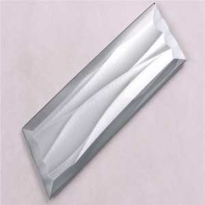 HMBZ07 Grey Good Price Placi din sticlă ondulată pentru splash splash