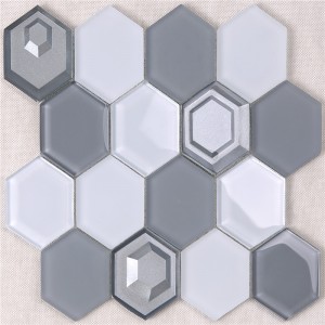 Foshan Factory personalizate de proiectare hexagon mozaic țiglă
