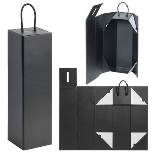 Decorațiuni personalizate din carton ondulat, pliabile de vin cu ridicata