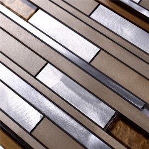 HLC40 3D de aur Selectați din sticlă și din aluminiu mozaic Interior Living living Decorative de perete și pardoseli Design Design