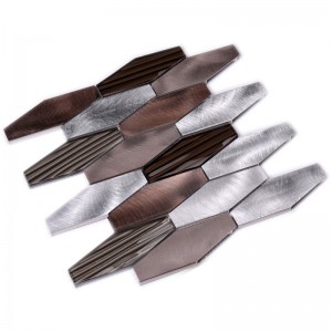 Aliaje din aluminiu metalice Amestec placi de mozaic din sticlă