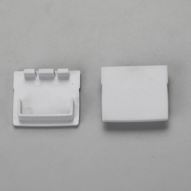Sistem de canal din aluminiu cu profil de aluminiu cu capac și capace de capăt pentru instalații cu benzi LED