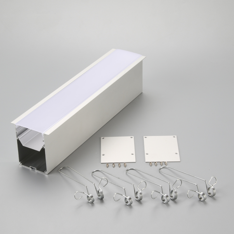 6063 profil din aluminiu din aluminiu din aluminiu, cu clemă de montare a capacului de capăt