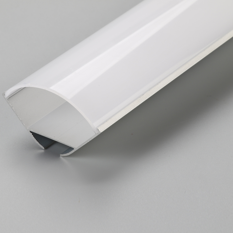 Forma triunghiulară din aluminiu din aluminiu, cu capac transparent sau difuzor