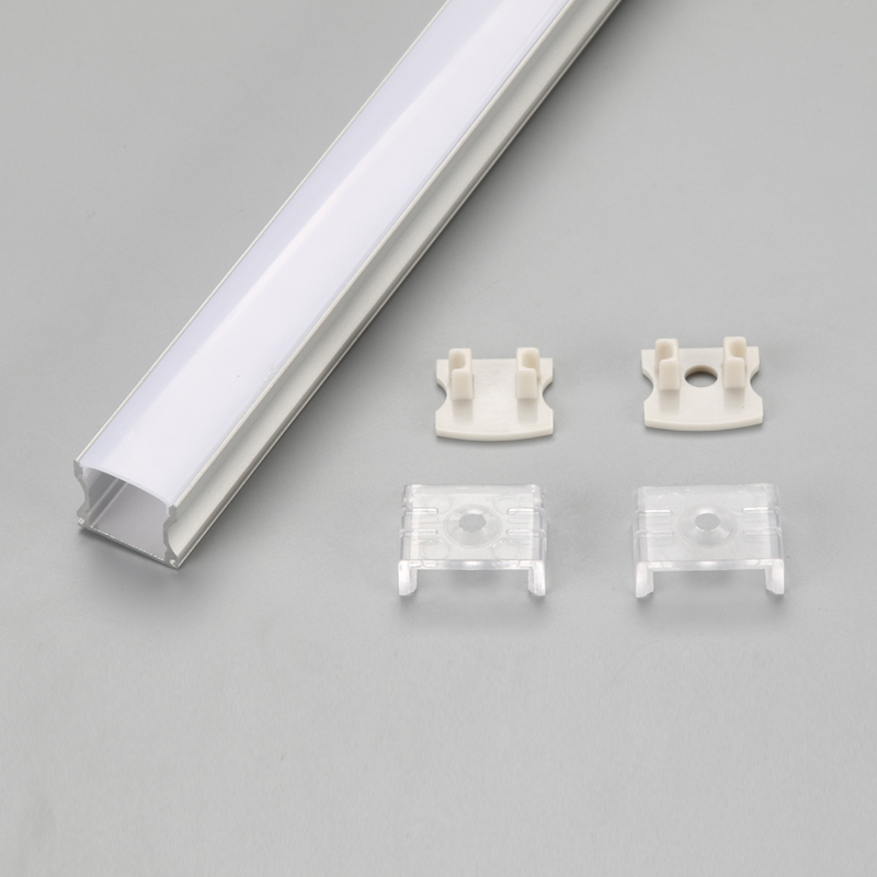 LED flexibil aluminiu din aluminiu profil pentru cabinet, LED banda de extrudare din aluminiu LED profil de bare montate pe bara de lumini