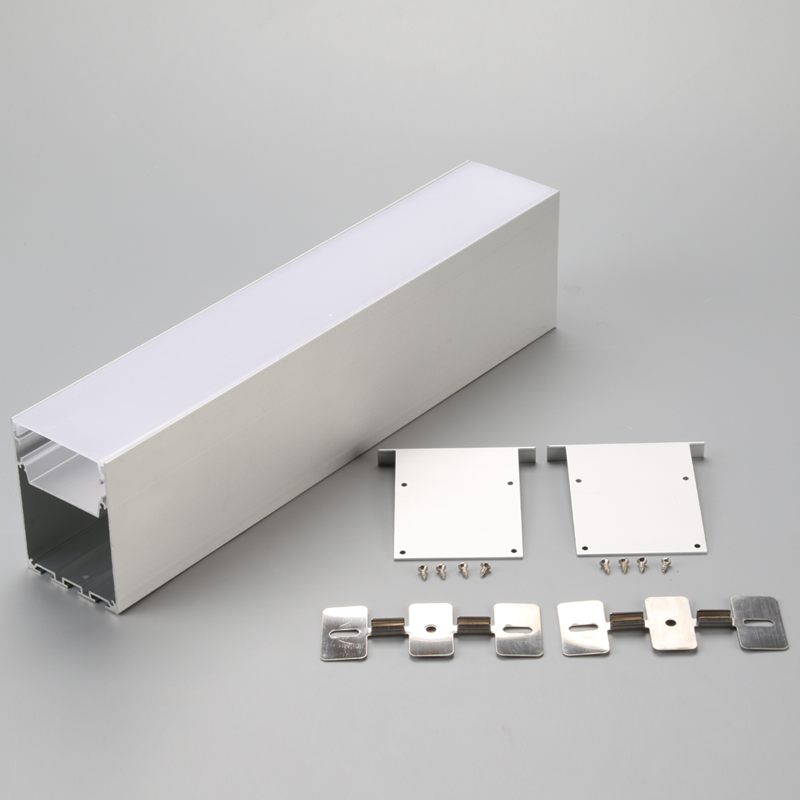 Montajul montat pe suprafață a condus profilul de aluminiu din canalul de aluminiu pentru bara de lumină liniară LED