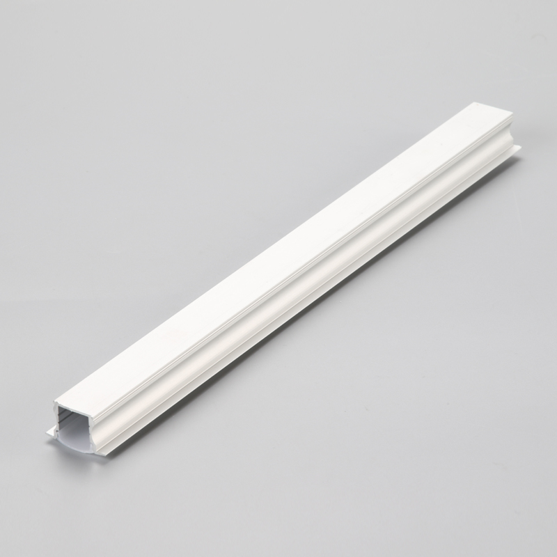 Carcasă luminoasă cu LED-uri încastrate, cu profil de aluminiu anodizat și capac acoperit cu lapte