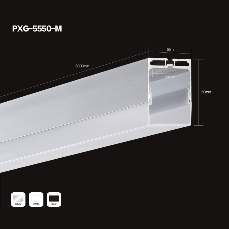 LED carcasă luminoasă liniară cu piese din aluminiu cu LED-uri