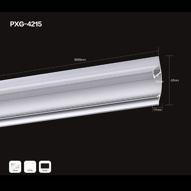 PC-ul din aluminiu pentru profile din aluminiu pentru bare difuzor cu LED-uri flexibile