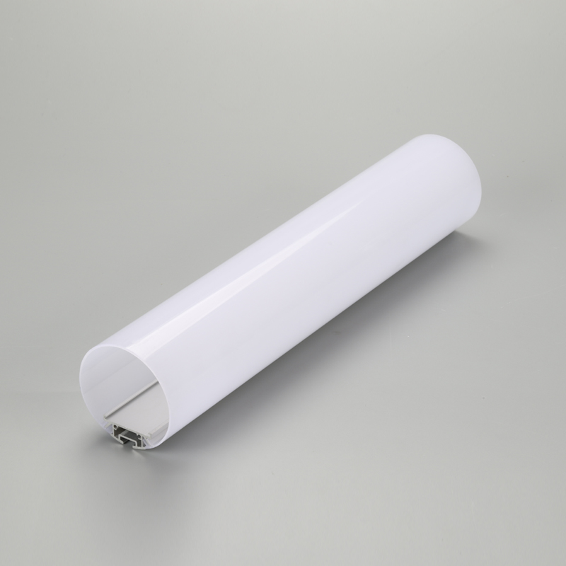 Carcasa luminoasă liniară cu LED-uri montate pe suprafață, cu capac din aluminiu și PC
