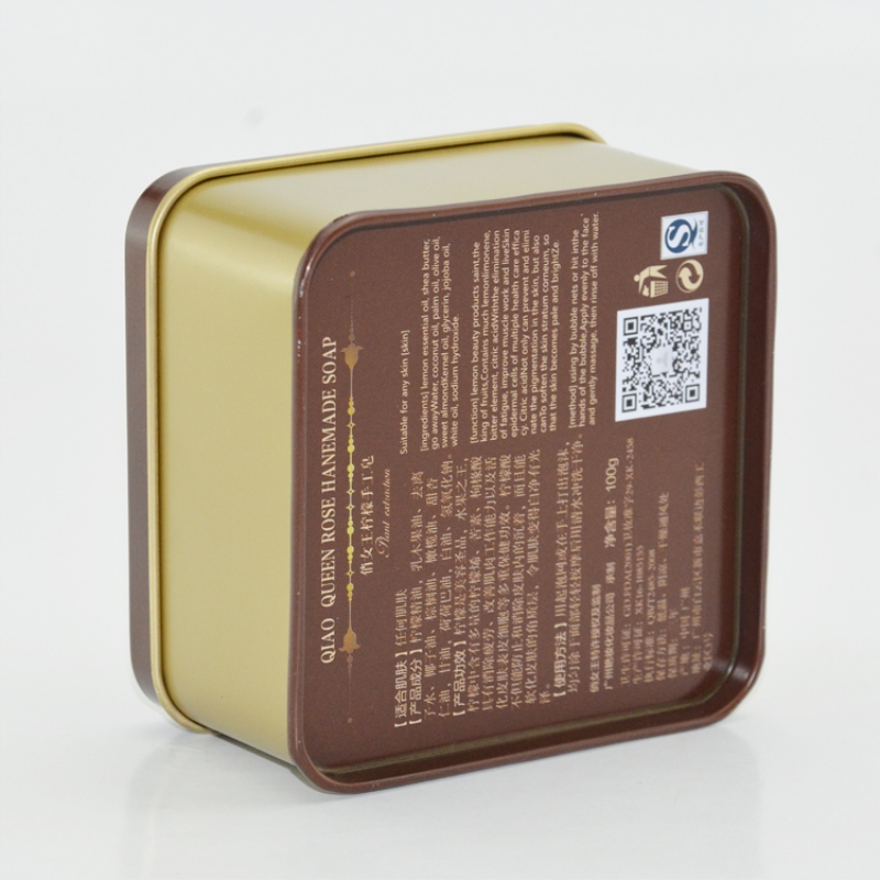 Fabrica de en-gros mici pătrat cosmetice cutie de carton pentru ambalare săpun