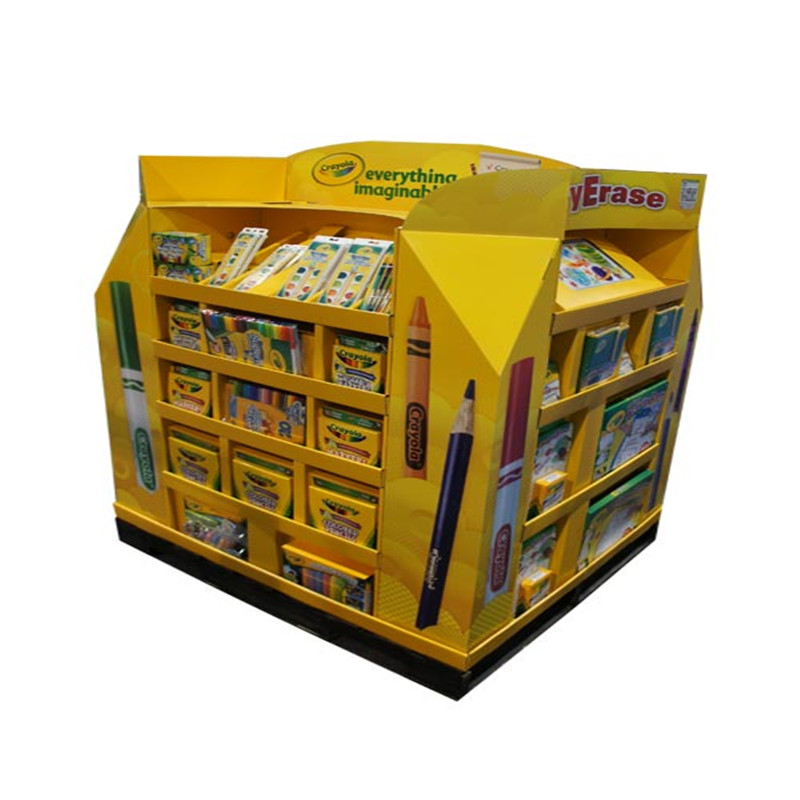 Carton de jucărie personalizat pentru jucării asamblat Suport de prezentare pentru paleți pentru supermarketuri